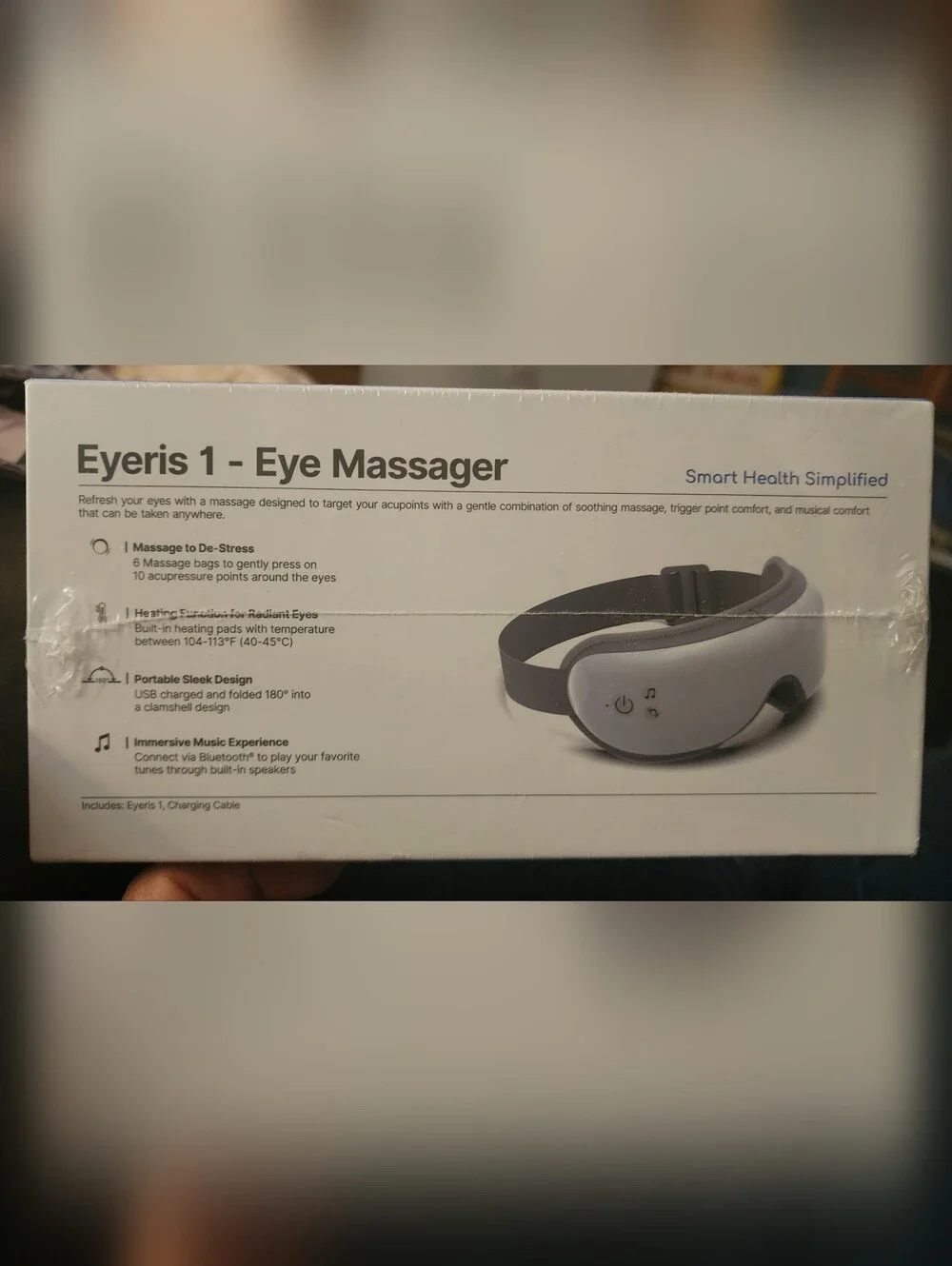 RENPHO Eyeris 1 White Heated Bluetooth Eye Massager